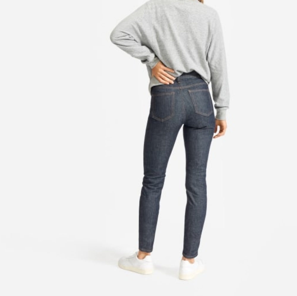 Everlane High-Rise Skinny 26 Ankle Indigo